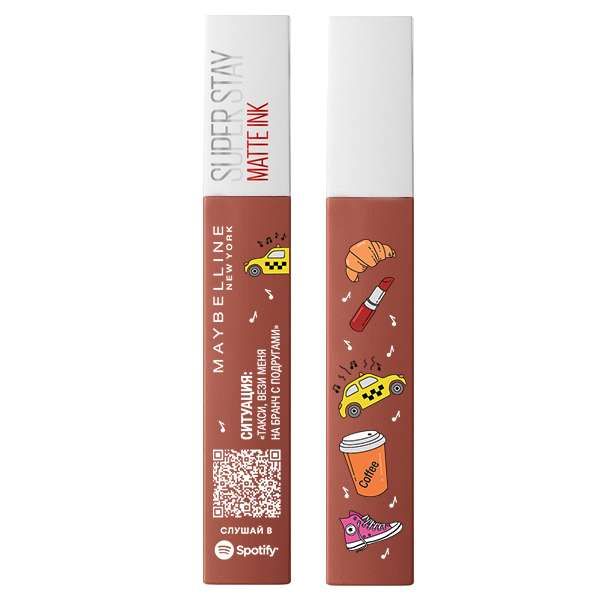 Помада жидкая матовая Spotify Super Stay Ink Maybelline/Мэйбиллин 5мл тон 70