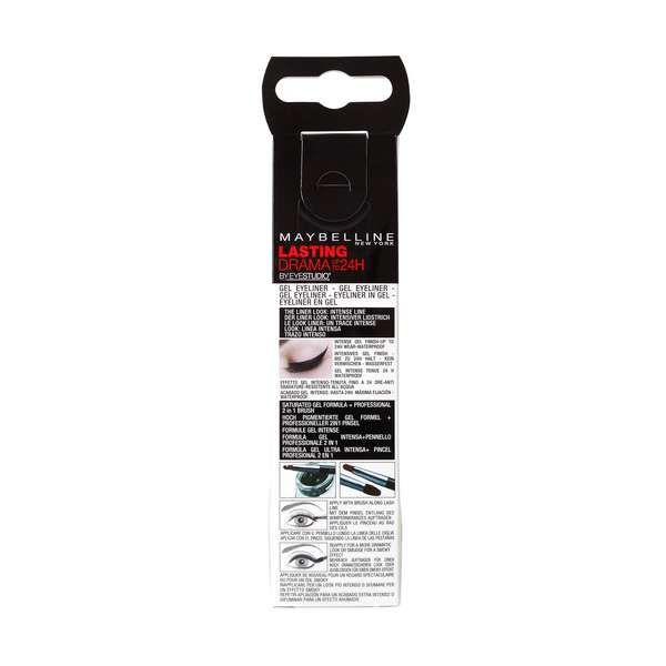 Подводка гелевая для глаз Lasting Drama Gel Liner Maybelline/Мэйбиллин 3г тон черный