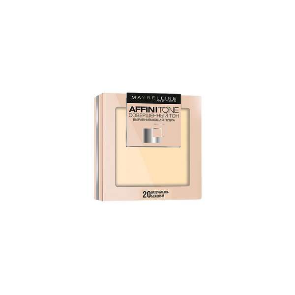 Пудра компактная Совершенный натурально-бежевый Affinitone Maybelline/Мэйбиллин 9г тон 20