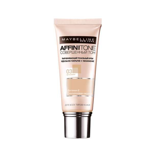 Крем тональный Совершенный светло-бежевый Affinitone Maybelline/Мэйбиллин 30мл тон 03