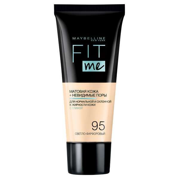 Крем тональный светло-фарфоровый Fit Me Maybelline/Мэйбиллин 30мл тон 95