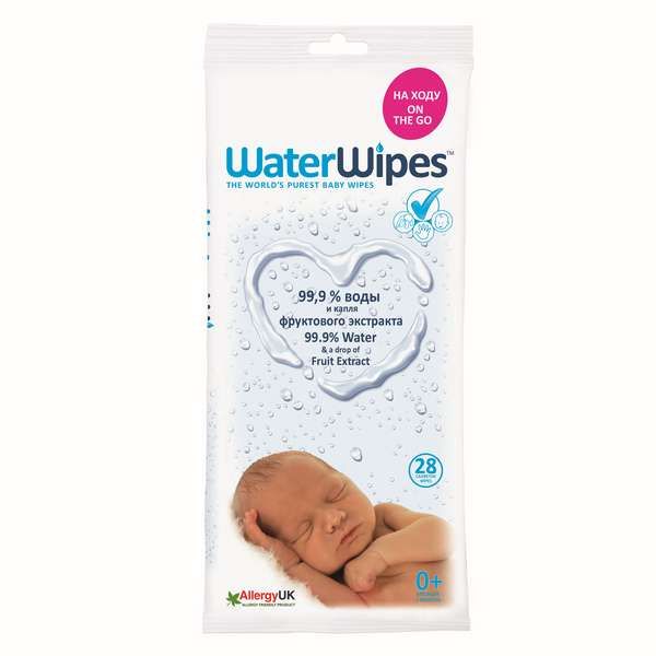 Салфетки влажные детские WaterWipes 28шт
