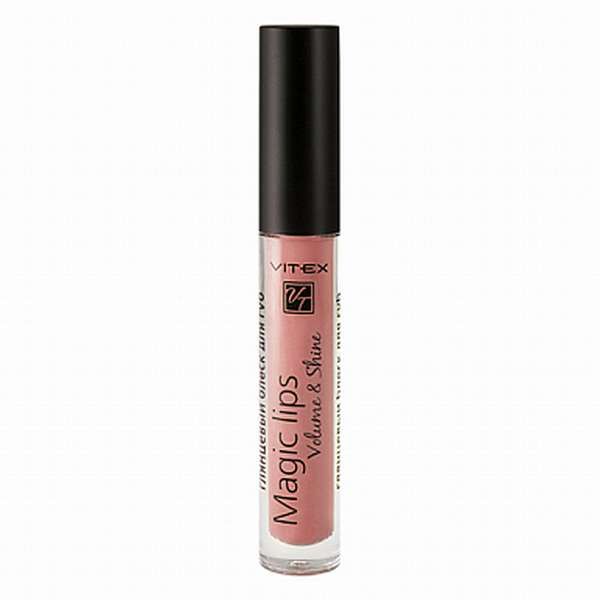Блеск для губ тон 807 Powder pink Magic Lips Витэкс 3г