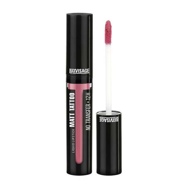 Губная помада жидкая тон 105 Cool Pink Matt Tattoo No Transfer 12H Luxvisage 3,8мл
