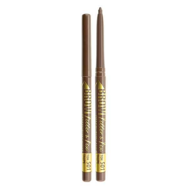 Карандаш для бровей механический тон 501 Taupe Brow Filler & Fix Luxvisage 5г