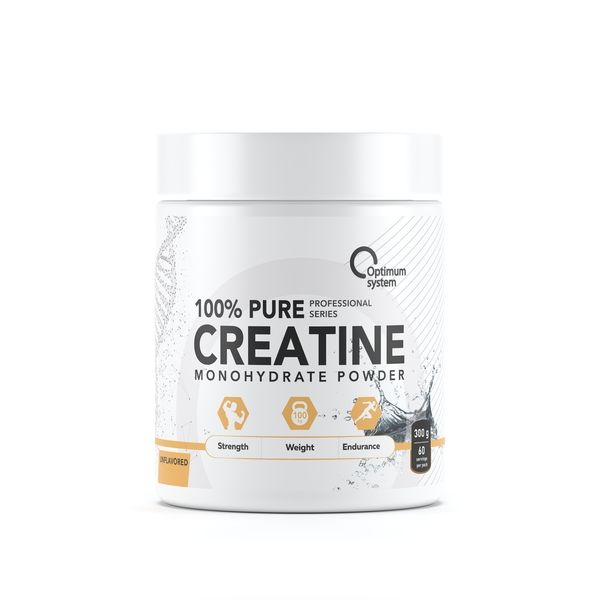 Креатина моногидрат без вкусовых добавок Pure 100% Optimum System/Оптимум систем 300г