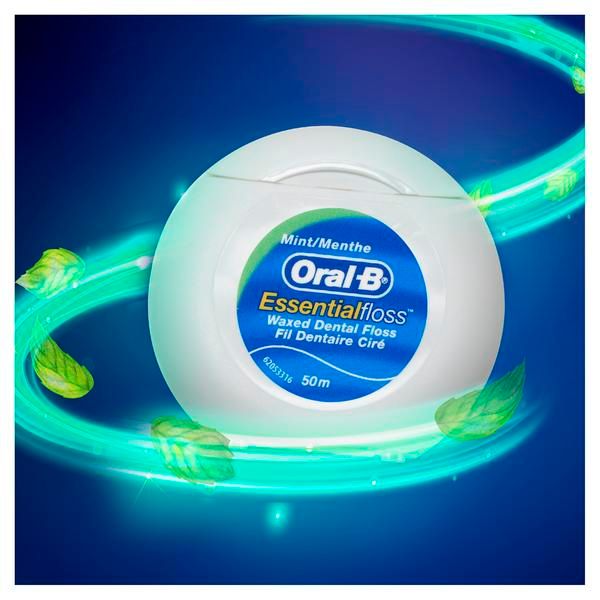 Нить-флосс вощеная мятная Essential Oral-B/Орал-би 50м фото №7