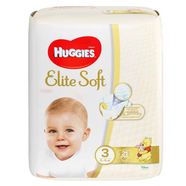 Подгузники детские Elite Soft Huggies/Хаггис 5-9кг 21шт р.3 фото №8