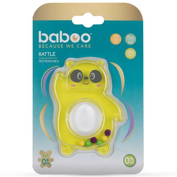 Погремушка в ассортименте 0 мес+ панда Baboo