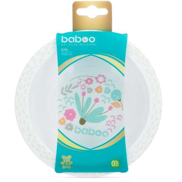 Тарелка глубокая Flora 6 мес. BABOO фото №2
