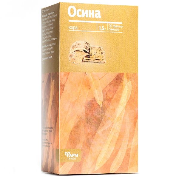 Осины кора ФармГрупп фильтр-пакет 1,5г 20шт