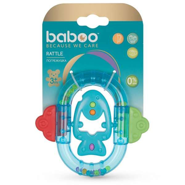 Погремушка 3 мес+ рыбка Baboo фото №6