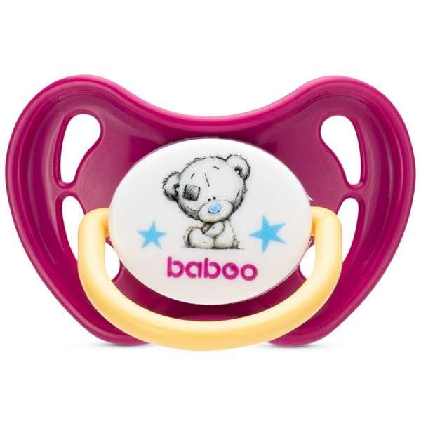 Соска-пустышка латекс круглая фиолетовая Me to you 0 мес+ BABOO фото №2