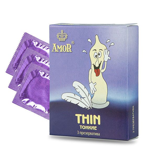 Презервативы тонкие Thin AmoR 3шт