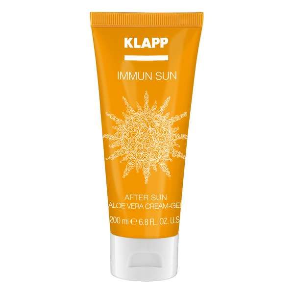 Крем-гель после загара успокаивающий с алое вера Immun Sun After Sun Aloe Vera Cream Gel Klapp Cosmetics 200мл