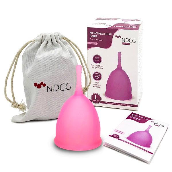 Чаша менструальная розовая Comfort Cup NDCG р.L