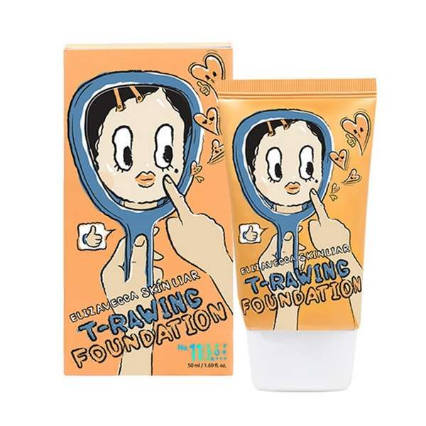 Тональный крем Skin liar t-rawing foundation Тон 11 SPF50 PA Elizavecca 50мл