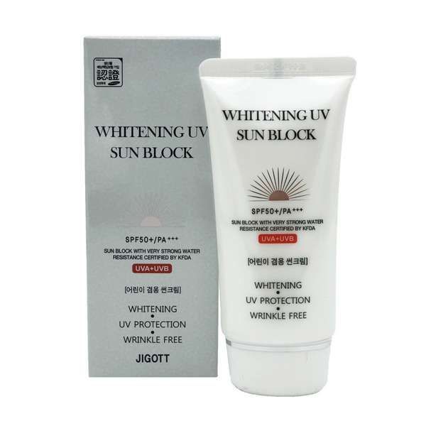 Крем солнцезащитный осветляющий spf50+/pa+++ Jigott 70мл