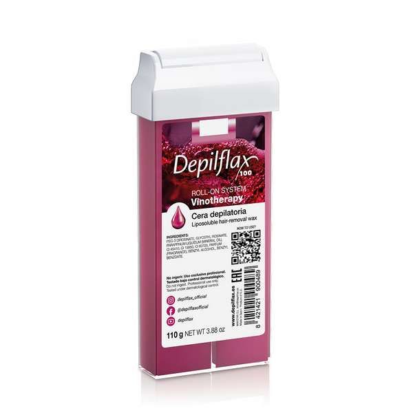 Воск для депиляции вино Depilflax картридж 110г