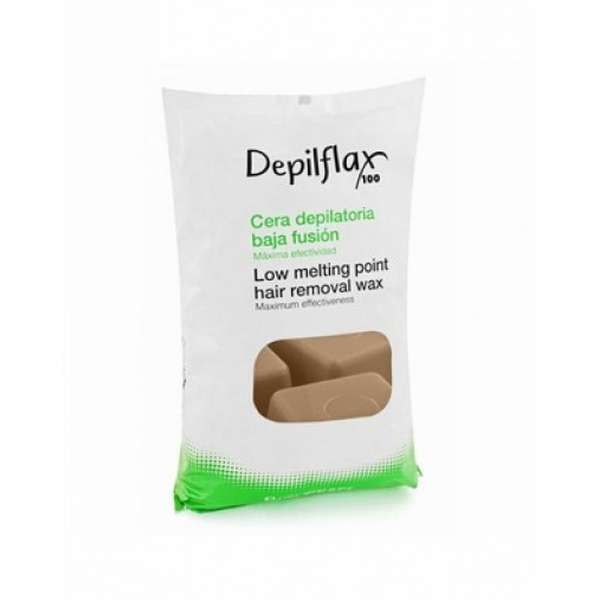 Воск для депиляции горячий капучино Depilflax брикет 1кг