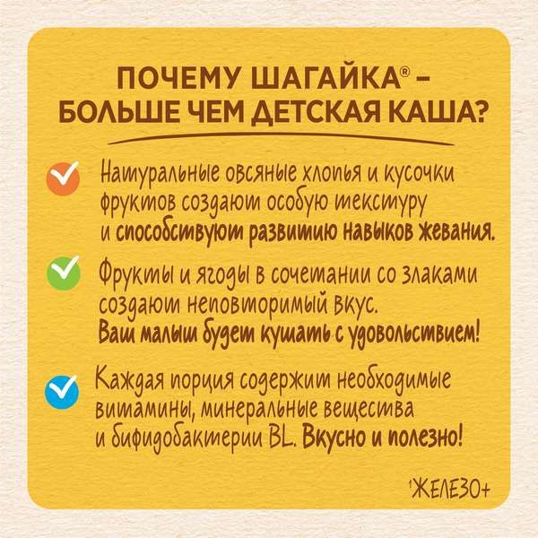Каша мультизлаковая земляника и яблоко Малина Шагайка Nestle/Нестле дой-пак 200г фото №7