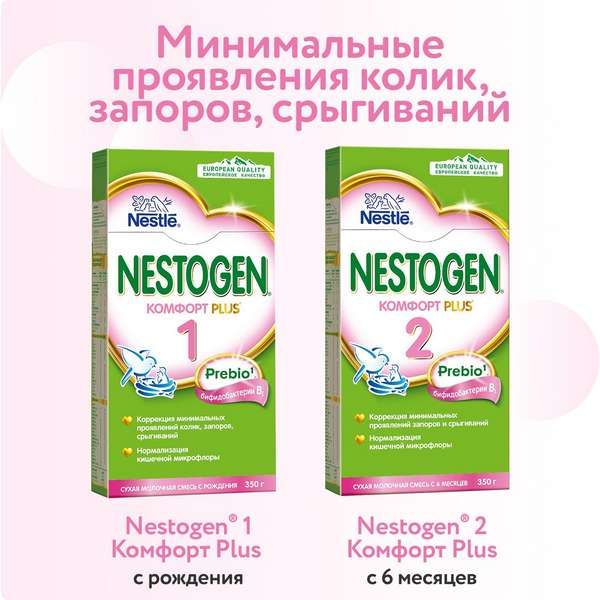 Смесь сухая молочная Комфорт Plus 1 Nestogen/Нестожен 350г фото №8