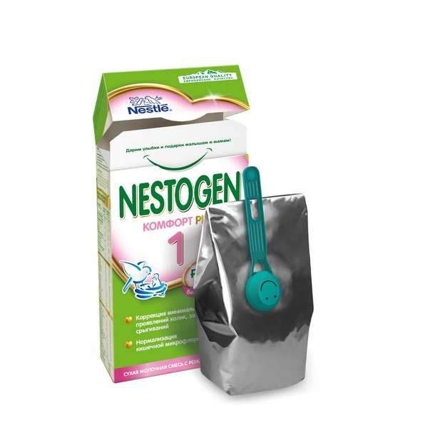 Смесь сухая молочная Комфорт Plus 1 Nestogen/Нестожен 350г фото №20