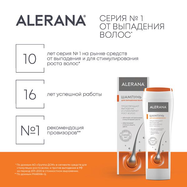 Шампунь для окрашенных волос Alerana/Алерана 250мл фото №6