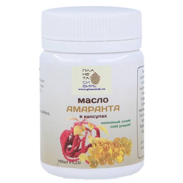 Амаранта масло капсулы Планета Сибирь 100шт