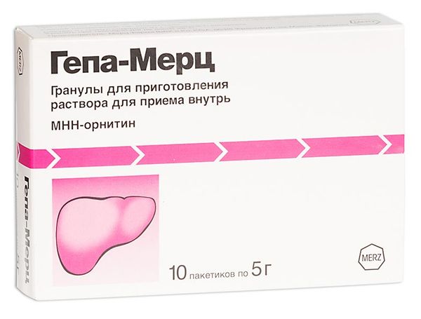 Гепа-Мерц гранулы для пригот. раствора для внутр. прим. 3г/5г 10шт