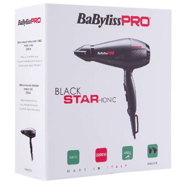 Фен с 2 насадками Black Star Pro Babyliss/Бэбилис фото №4