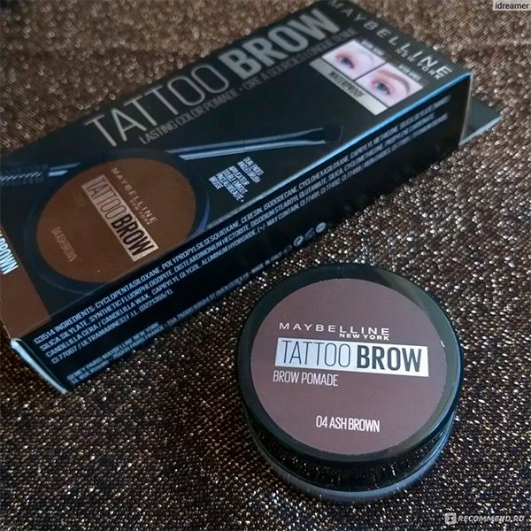 Помада для бровей пепельно-коричневый Maybelline/Мэйбиллин тон 04