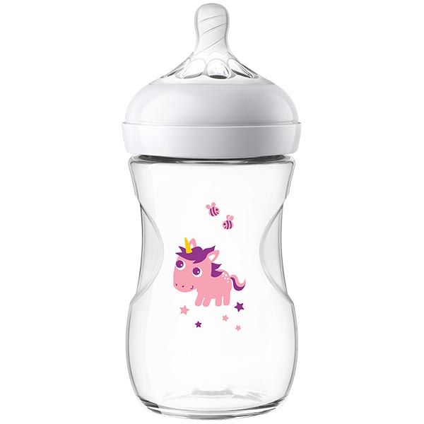 Бутылочка для кормления с силиконовой соской с 1 мес. Natural Philips Avent 260мл (SCF070/25)