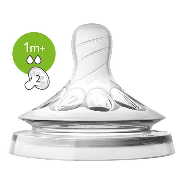 Бутылочка для кормления с силиконовой соской с 1 мес. Natural Philips Avent 260мл (SCF070/25) фото №3