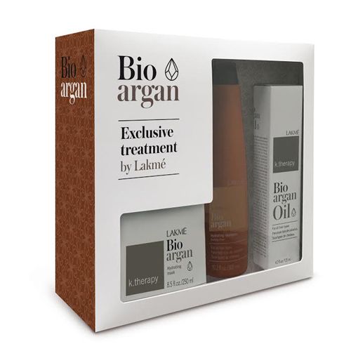 Набор Шампунь+Маска+Масло аргановый для восстановления Bio-Argan Lakme/Лакме