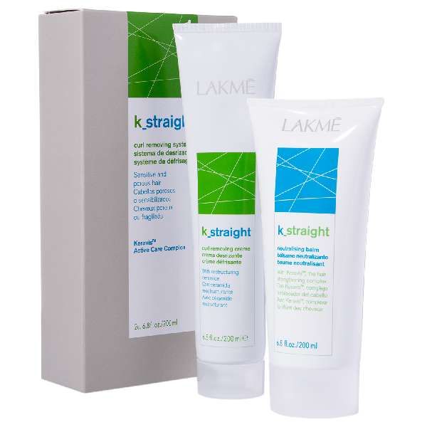 Набор Lakme/Лакме: Крем для выпрямления волос K Straight 1-200мл+Бальзам нейтрализующий K Straight 200мл