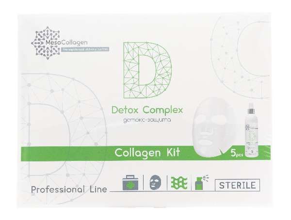 Набор аппликаторы для лица и спрей Detox Complex MesoCollagen/МезоКоллаген 150мл 5шт фото №2