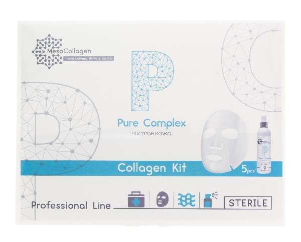 Набор аппликаторы для лица и спрей Pure Complex MesoCollagen/МезоКоллаген 150мл 5шт