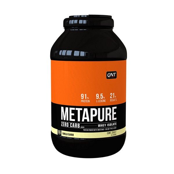 Протеин Изолят сывороточного белка Metapure Zero Carb (Метапьюр Вэй Изолят Зеро Карб) Ваниль QNT 2кг
