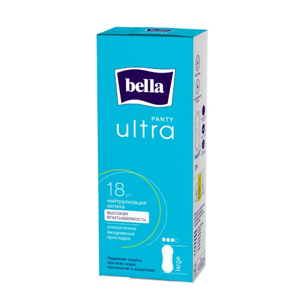 Прокладки ежедневные ультратонкие Large Ultra Panty Bella/Белла 18шт