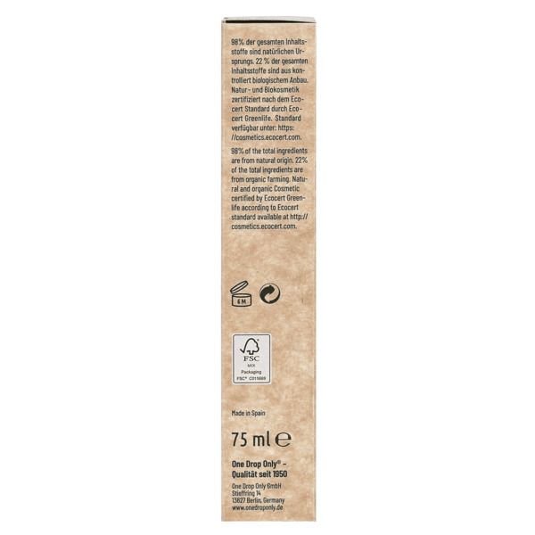 Зубная паста с био-мятой вегетарианская Naturals One Drop Only 75мл фото №5