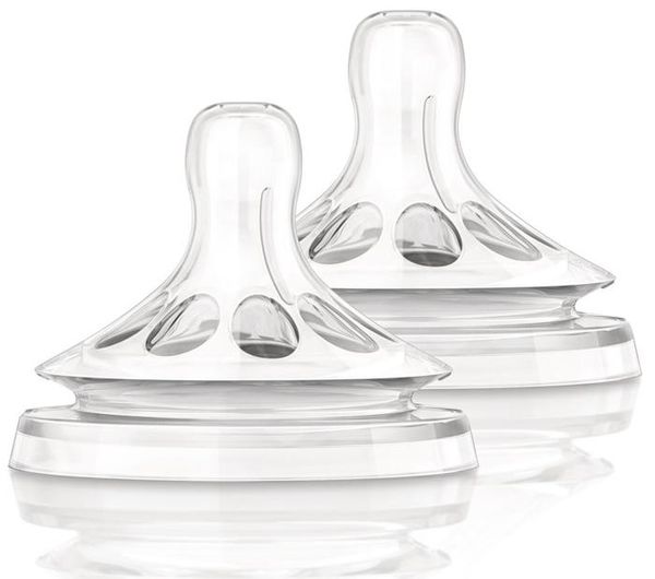 Соска силиконовая для новорожденных 0+ мес. Natural Philips Avent 2шт (80510/SCF651/27)