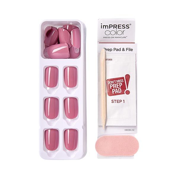 Лак твердый однотонный Бархатный Лепесток длина короткая Impress Manicure Color Kiss