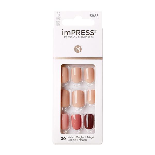 Лак твердый акцент оттенки заката длина короткая Impress Manicure Color Kiss фото №2