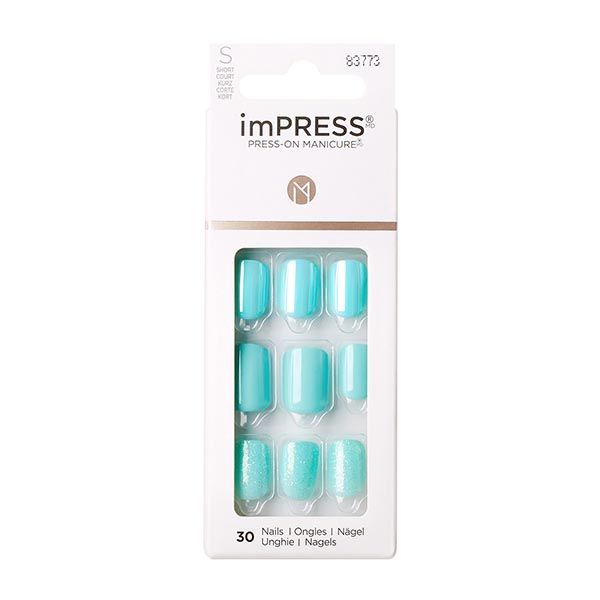 Лак твердый акцент Мятный дождь длина короткая Impress Manicure Color Kiss фото №2