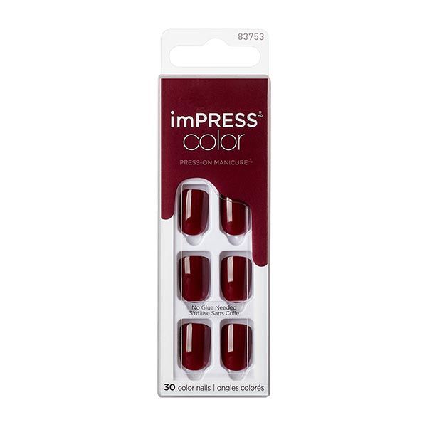 Лак твердый однотонный пряная корица длина короткая Impress Manicure Color Kiss