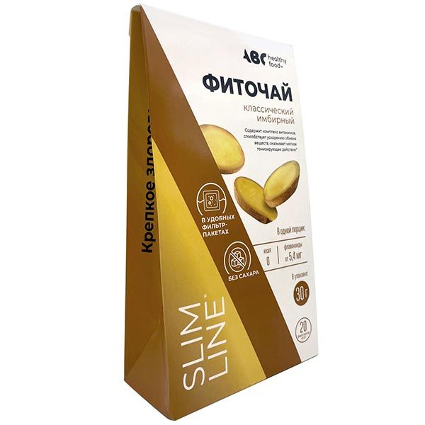 Чай имбирный классический Крепкое здоровье ABC Healthy Food фильтр-пакеты 20шт Чай имбирный классический Крепкое здоровье ABC Healthy Food фильтр-пакеты 20шт