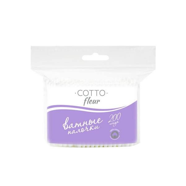 Ватные палочки Fleur Cotto пакет 200шт