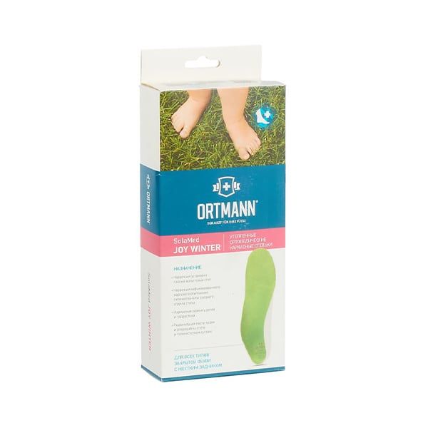 Стельки ортопедические Ortmann/Ортманн SolaMed Joy Winter AY0092 зеленый,р.21/22 фото №4