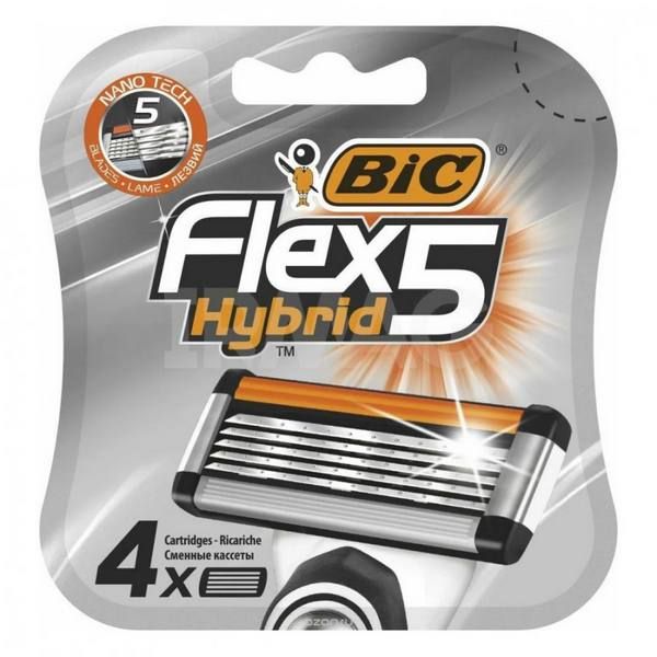 Кассеты Flex 5 Hybrid Bic/Бик 4шт